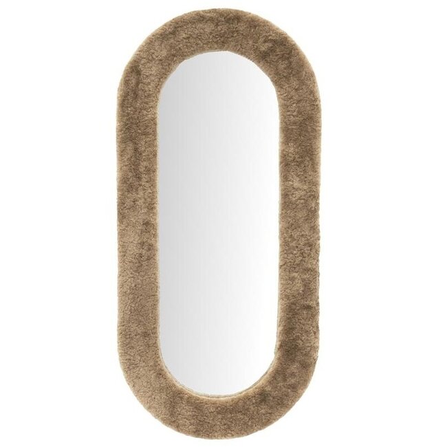 By Boo Spiegel Kiss groot - bruin