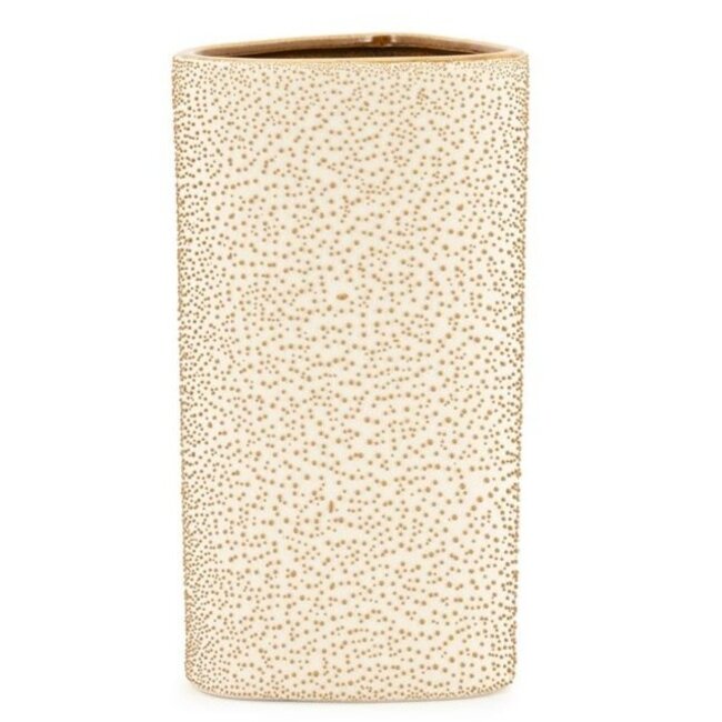 By Boo Vaas Dotangle groot - mosterd