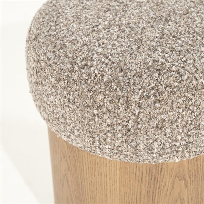 Eleonora Poef George - taupe Flou