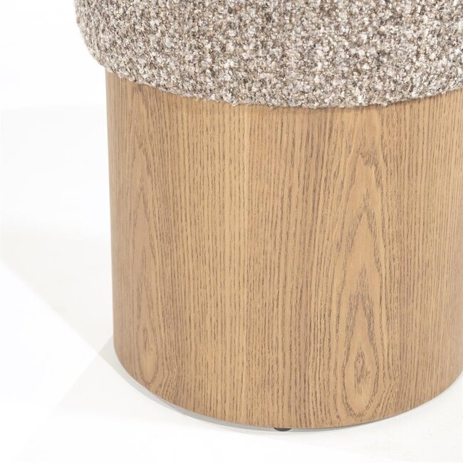 Eleonora Poef George - taupe Flou