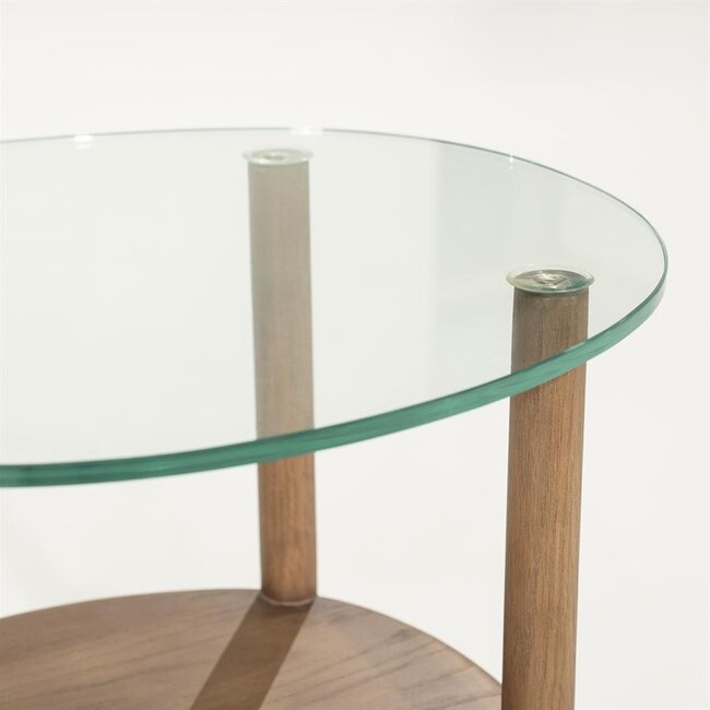 Eleonora Bijzettafel Cleo - lichtbruin