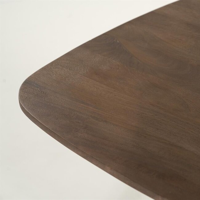 Eleonora Eettafel Aron vierkant 80x80 - lichtbruin