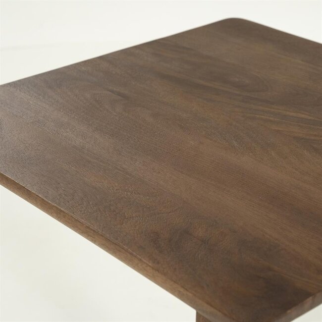 Eleonora Bistrotafel Florent vierkant - lichtbruin