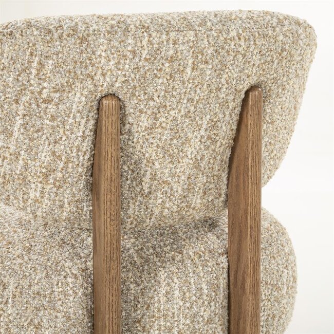Eleonora Fauteuil Reza bruin - beige Bay