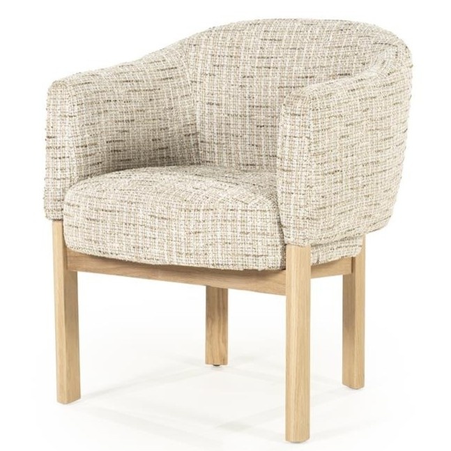 Javaanse Stoel Eleonora Stoel Micha – beige Nori | Comfortabele design eetkamerstoel ...