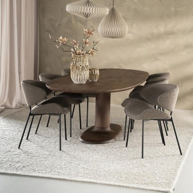 Eleonora Eettafel Coco 240x110 cm - lichtbruin