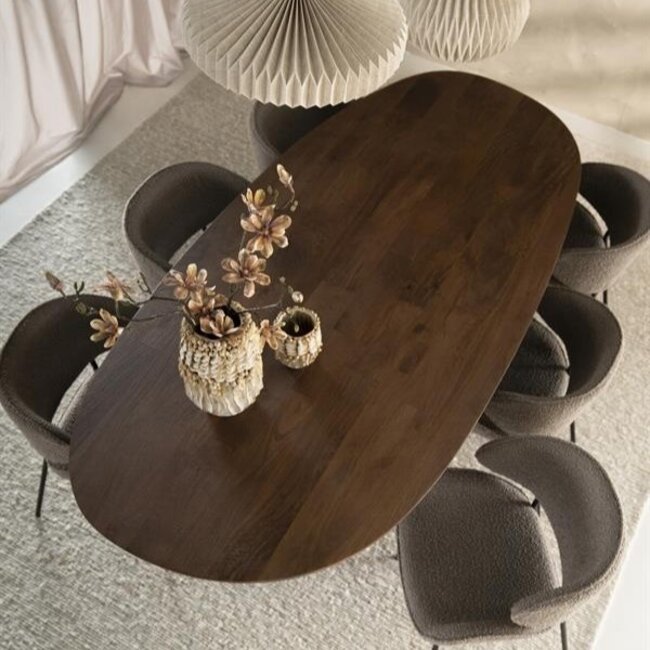 Eleonora Eettafel Coco 240x110 cm - lichtbruin