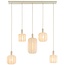 Light en Living Hanglamp 5L 105x19,5x123 cm TUFIA linnen cream