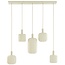 Light en Living Hanglamp 5L 105x19,5x123 cm TUFIA linnen cream