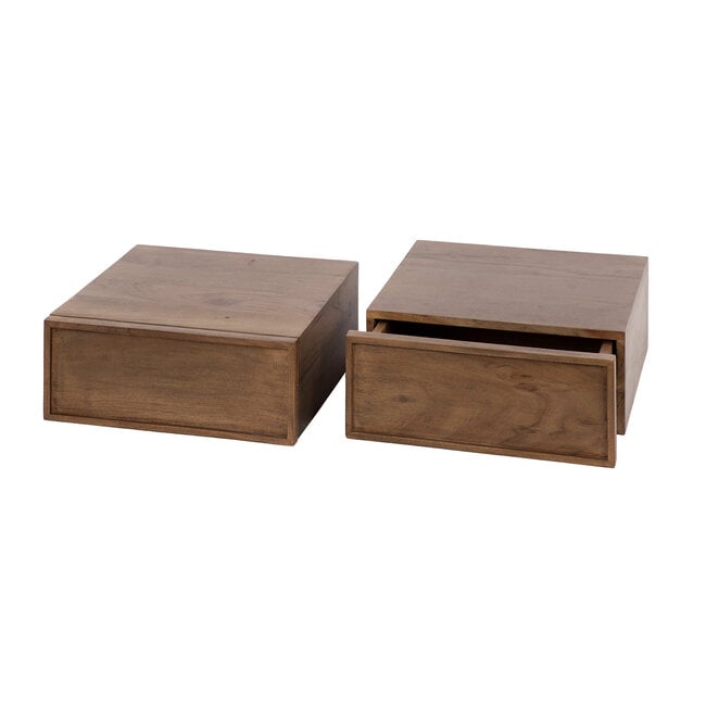 WoonStijl Nachtkastje Frame met 1 lade - set van 2 nachtkastjes