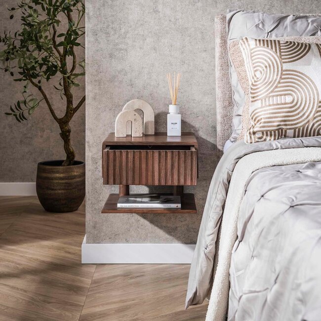 WoonStijl Nachtkastje Carve Shelve met 1 lade