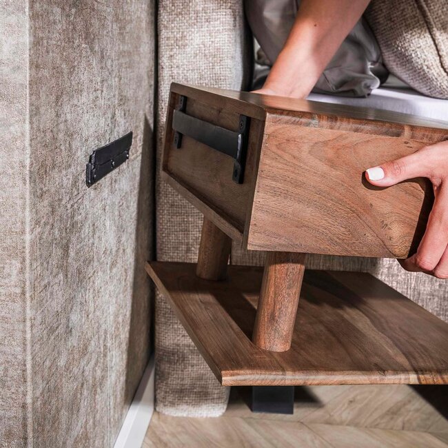 WoonStijl Nachtkastje Carve Shelve met 1 lade
