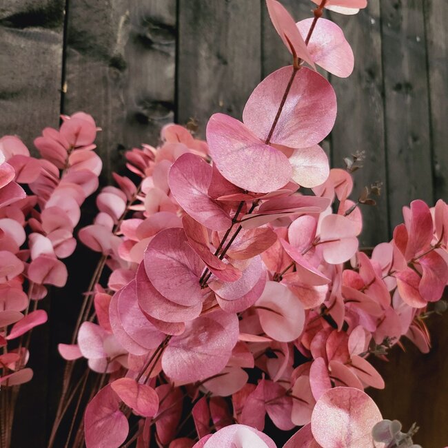 Countryfield Kunstblad Eucalipthus Cinerea roze