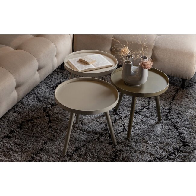 Woood Sasha Bijzettafel Militair Bruin 41cm