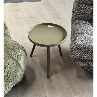 Woood Sasha Bijzettafel Militair Bruin 41cm