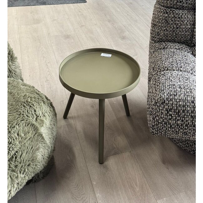 Woood Sasha Bijzettafel Militair Bruin 41cm