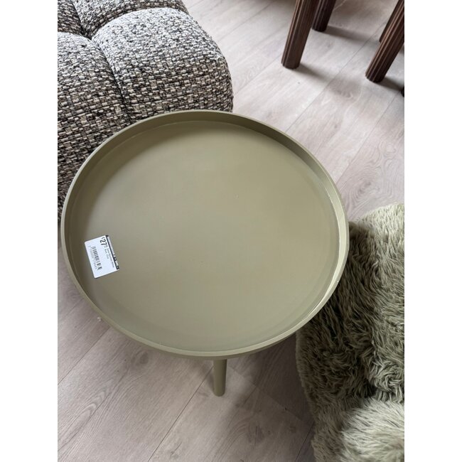 Woood Sasha Bijzettafel Militair Bruin 41cm