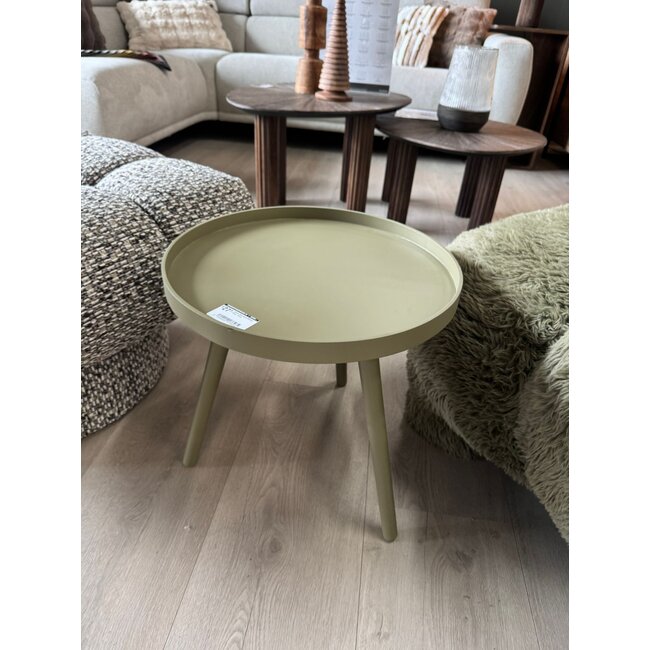 Woood Sasha Bijzettafel Militair Bruin 41cm