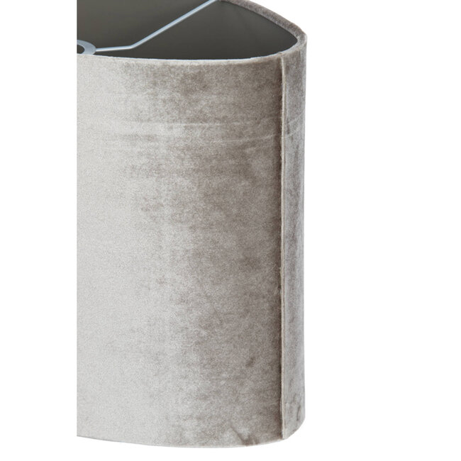 Light en Living Lampenkap ovaal recht smal 45-21-22 cm PALATA taupe