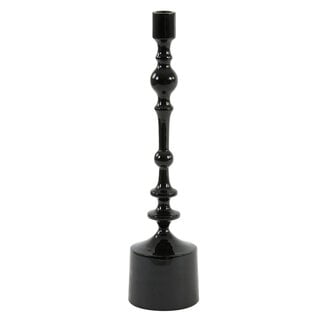 Light en Living Kandelaar Ø10x42 cm SHEVA glanzend zwart