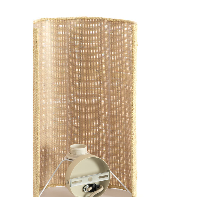 Light en Living Wandlamp 15x10x30,5 cm VERDANTIA raffia naturel