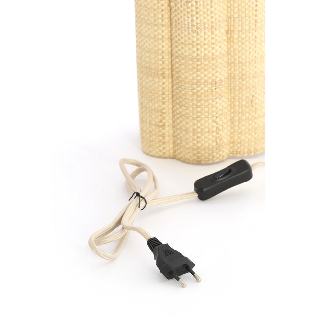 Light en Living Wandlamp 26x15,5x40 cm VERDANTIA raffia naturel