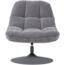 Woood Elvi Draaifauteuil Chenille Structuur Lichtgrijs
