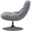 Woood Elvi Draaifauteuil Chenille Structuur Lichtgrijs