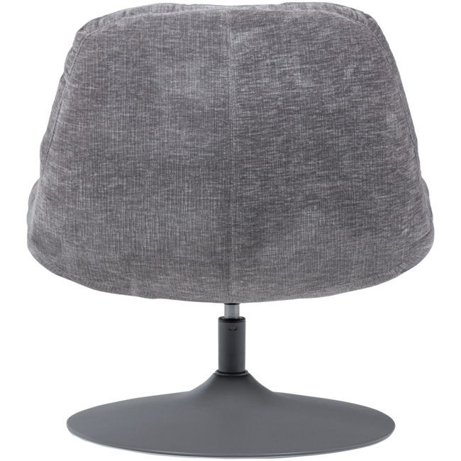 Woood Elvi Draaifauteuil Chenille Structuur Lichtgrijs
