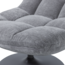 Woood Elvi Draaifauteuil Chenille Structuur Lichtgrijs