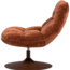 Woood Elvi Draaifauteuil Chenille Structuur Roestbruin