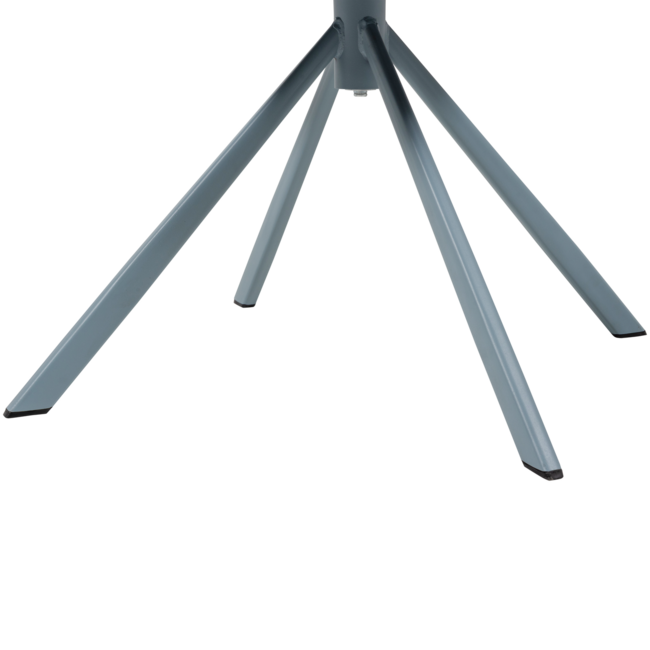 Woood Femke Eetkamerstoel Chenille Blauw