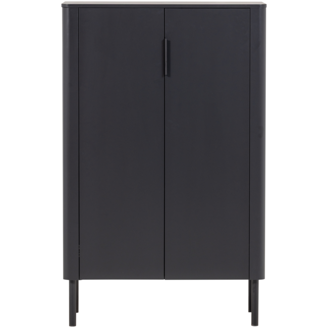 Woood Gunnar 2-Deurs Kast Grenen Matzwart [fsc]
