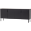 Woood Gunnar Dressoir 200 Cm Grenen Matzwart [fsc]