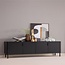 Woood Gunnar Dressoir 200 Cm Grenen Matzwart [fsc]