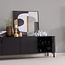 Woood Gunnar Dressoir 200 Cm Grenen Matzwart [fsc]