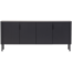 Woood Gunnar Dressoir 200 Cm Grenen Matzwart [fsc]