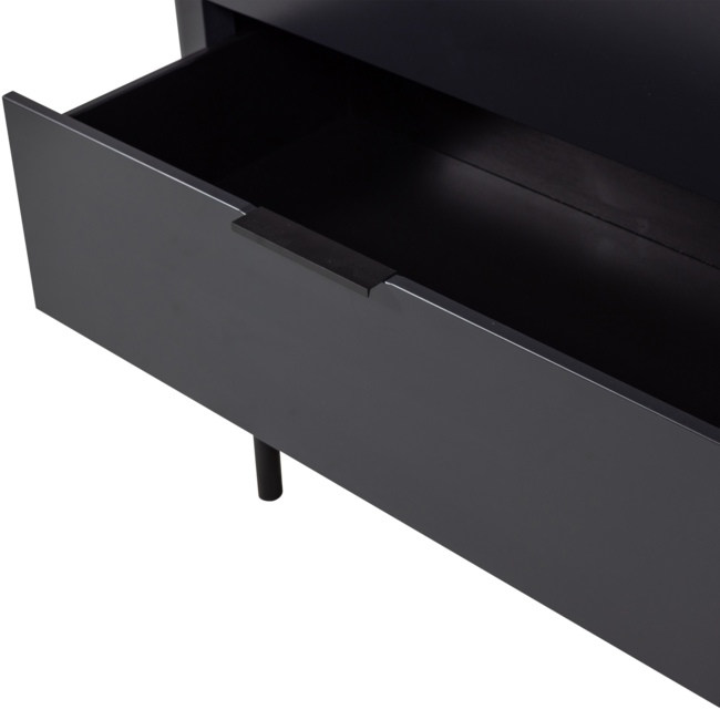 Woood Gunnar Ladekast Grenen Matzwart [fsc]