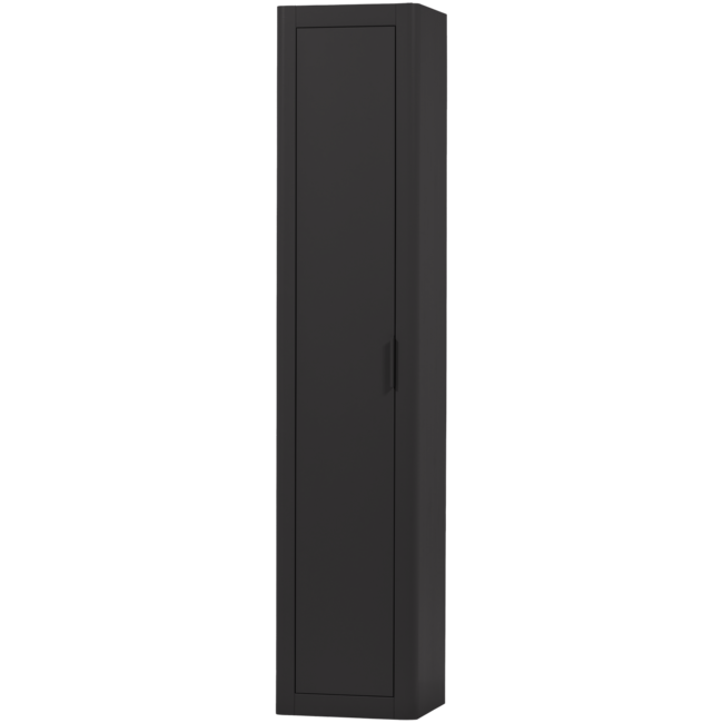 Woood Gunnar Smalle Hoge Kast Grenen Matzwart [fsc]