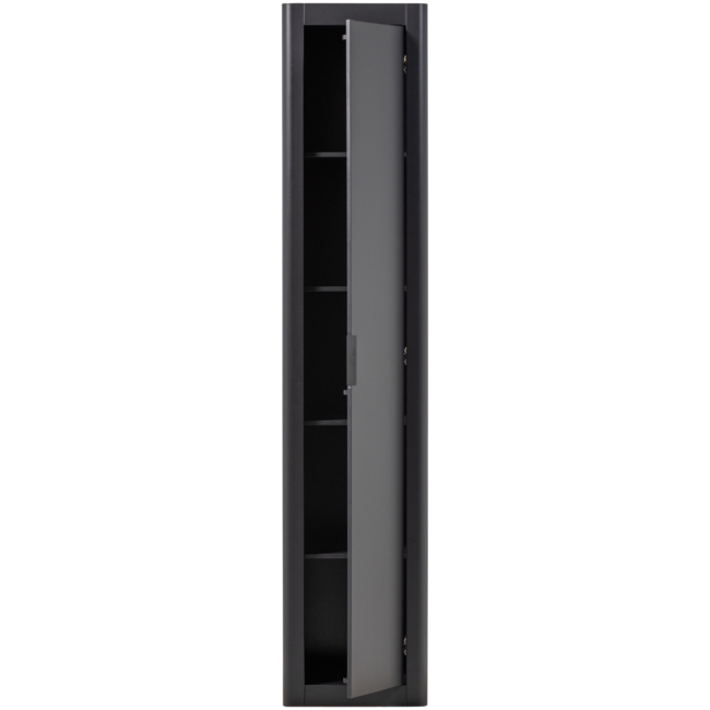 Woood Gunnar Smalle Hoge Kast Grenen Matzwart [fsc]