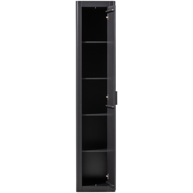 Woood Gunnar Smalle Hoge Kast Grenen Matzwart [fsc]