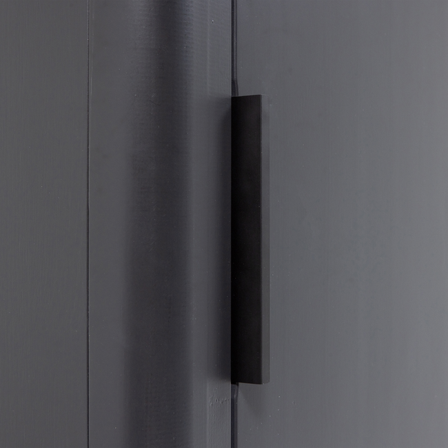 Woood Gunnar Smalle Hoge Kast Grenen Matzwart [fsc]