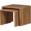 Woood Jasmijn Bijzettafel Recycled Teak Naturel - Set Van 2