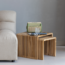 Woood Jasmijn Bijzettafel Recycled Teak Naturel - Set Van 2
