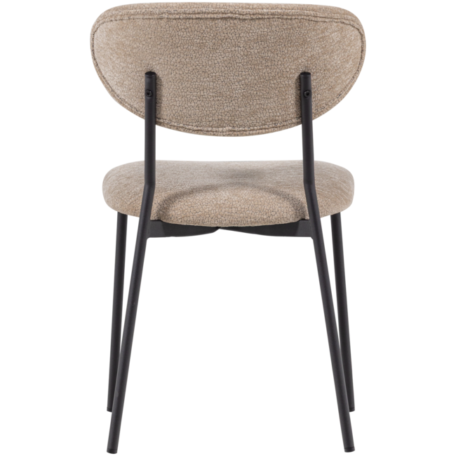 Woood Kjeld Eetkamerstoel Chenille Structuur Naturel