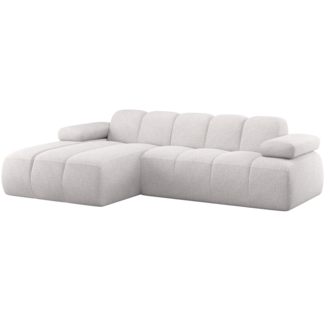 Woood Mojo Chaise Longue Bank Links Boucle Ecru Melange