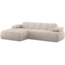 Woood Mojo Chaise Longue Bank Links Ribstof Ecru