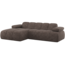 Woood Mojo Chaise Longue Bank Links Wollig Bruin