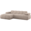 Woood Mojo Chaise Longue Bank Links Wollig Donkerzand