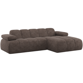Woood Mojo Chaise Longue Bank Rechts Wollig Bruin